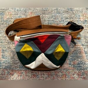 🌟 Multicolor Geometric Pattern Women's Fanny Pack or Cross Body slow fashion 🌟